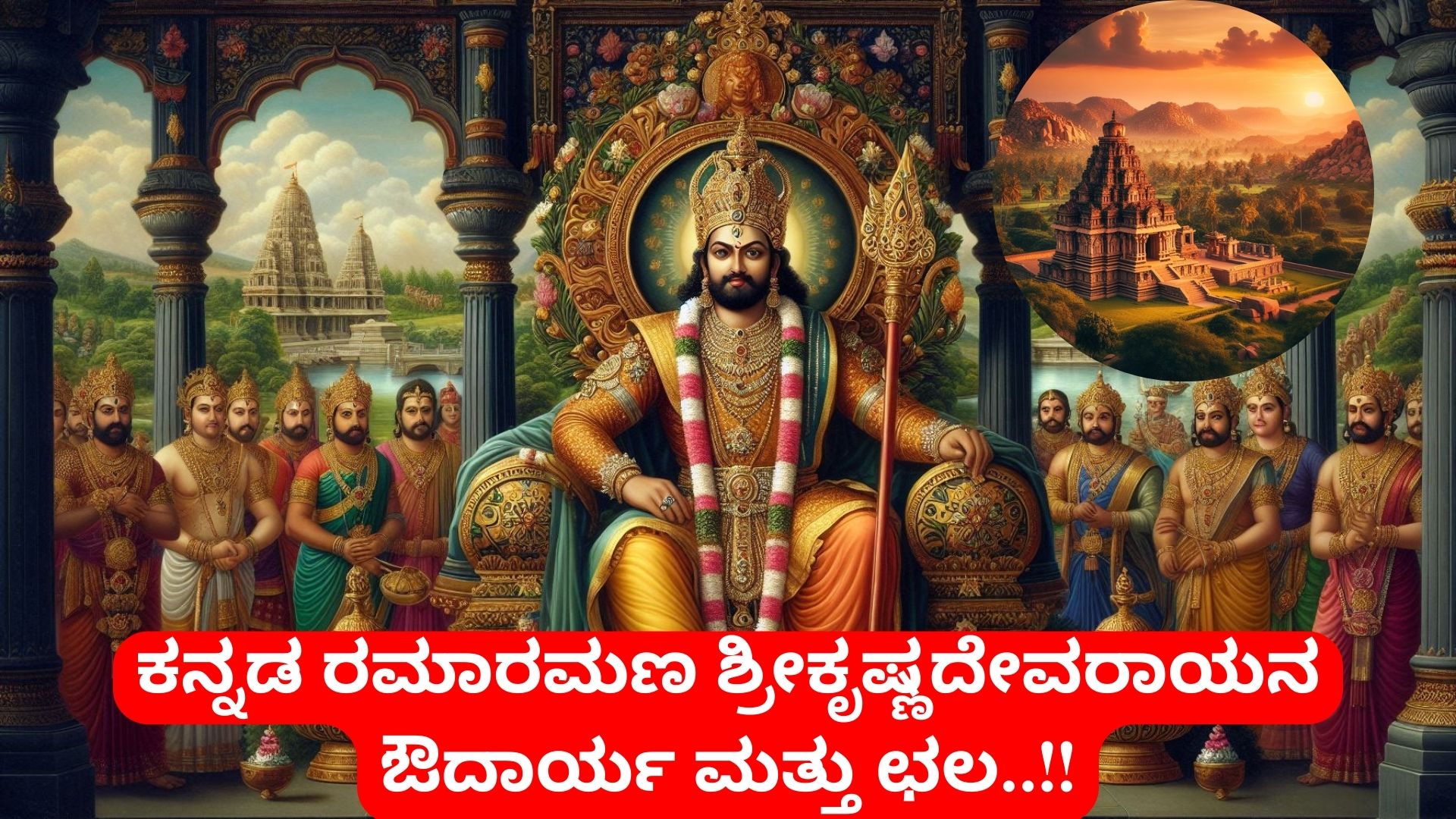 ಶ್ರೀಕೃಷ್ಣದೇವರಾಯನ ಔದಾರ್ಯ ಮತ್ತು ಛಲ..!!